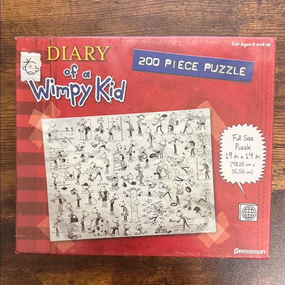 Diary of a Wimpy Kid 200 Piece Puzzle - Red
